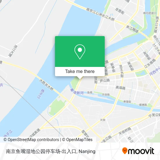 南京鱼嘴湿地公园停车场-出入口 map