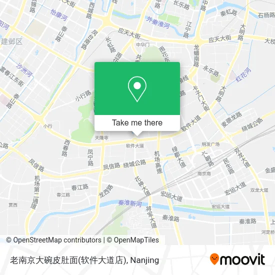 老南京大碗皮肚面(软件大道店) map
