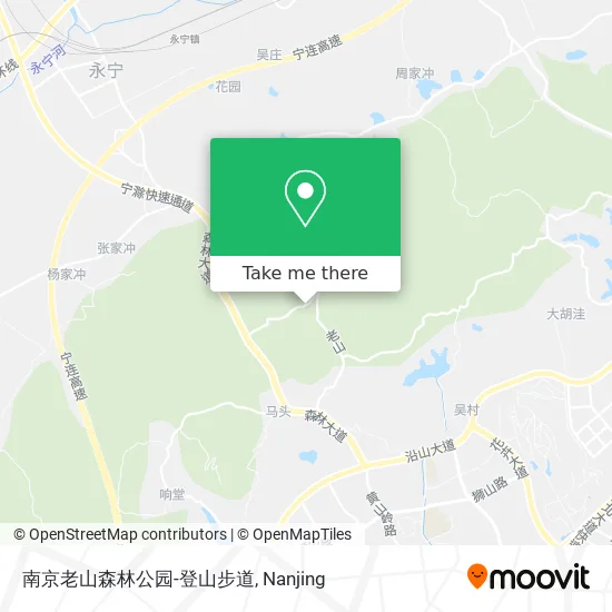 南京老山森林公园-登山步道 map
