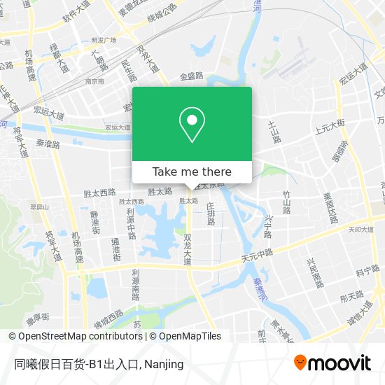 同曦假日百货-B1出入口 map