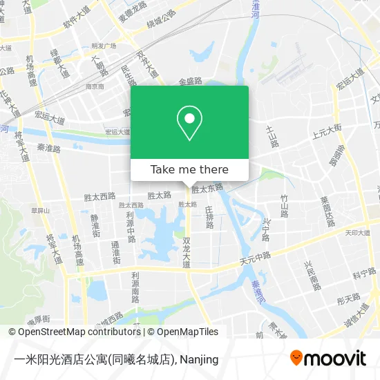 一米阳光酒店公寓(同曦名城店) map