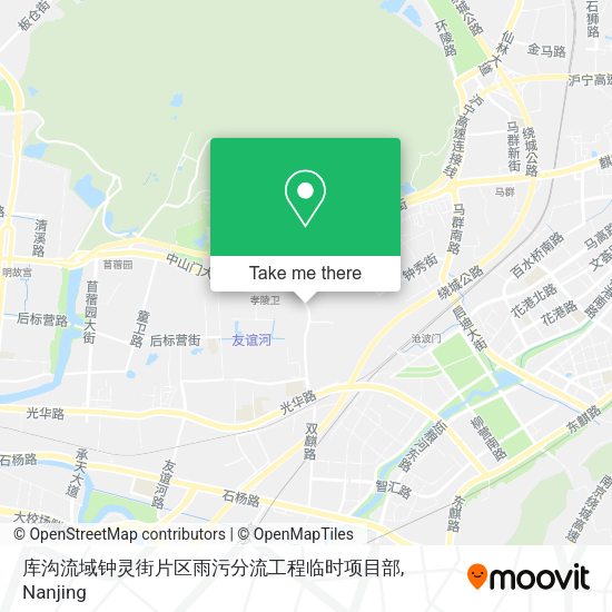 库沟流域钟灵街片区雨污分流工程临时项目部 map