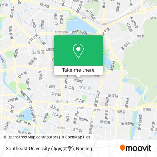 Southeast University (东南大学) map