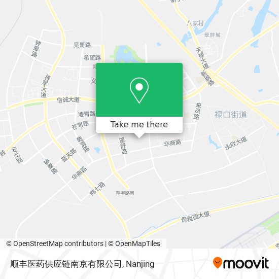顺丰医药供应链南京有限公司 map