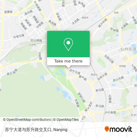 苏宁大道与苏升路交叉口 map