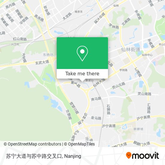 苏宁大道与苏中路交叉口 map