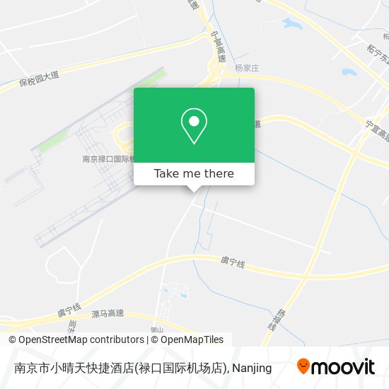 南京市小晴天快捷酒店(禄口国际机场店) map