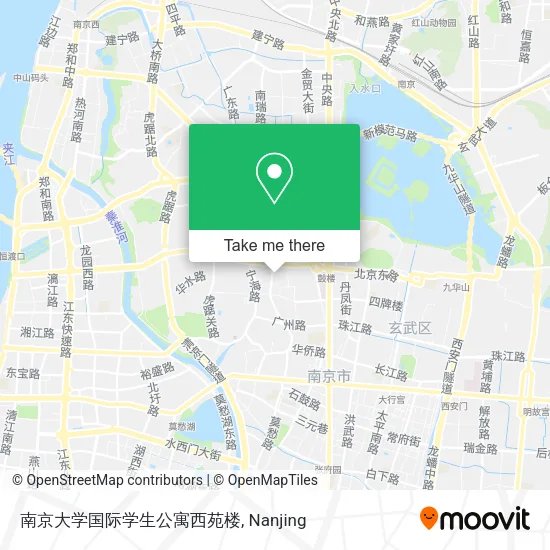 南京大学国际学生公寓西苑楼 map