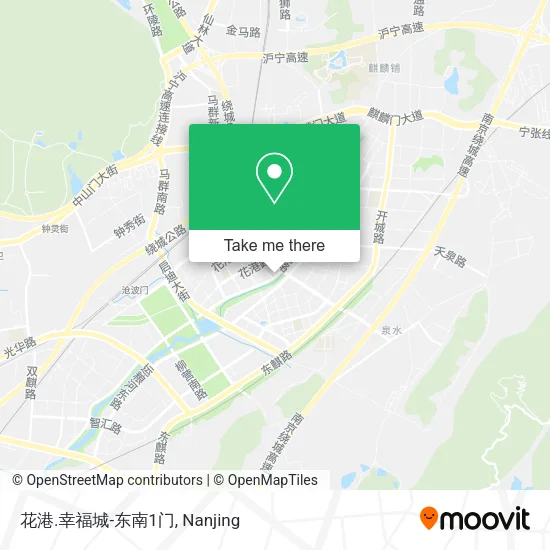 花港.幸福城-东南1门 map