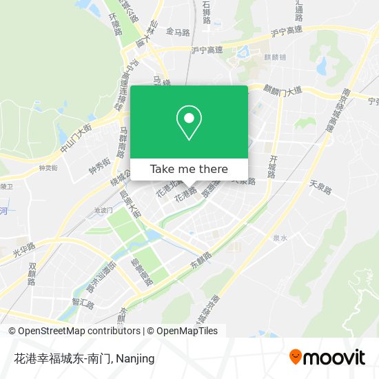 花港幸福城东-南门 map