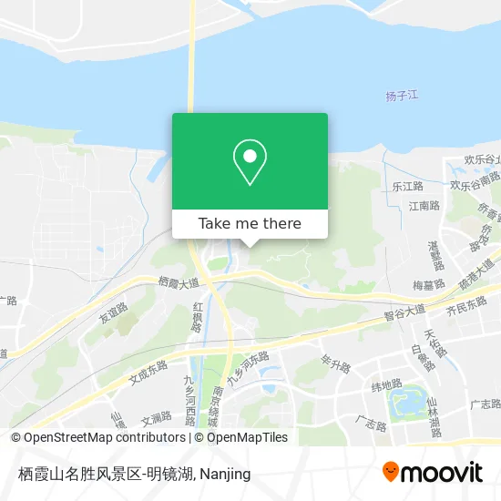 栖霞山名胜风景区-明镜湖 map