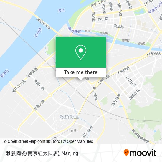 雅骏陶瓷(南京红太阳店) map