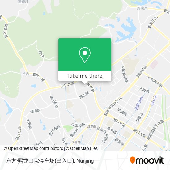 东方·熙龙山院停车场(出入口) map