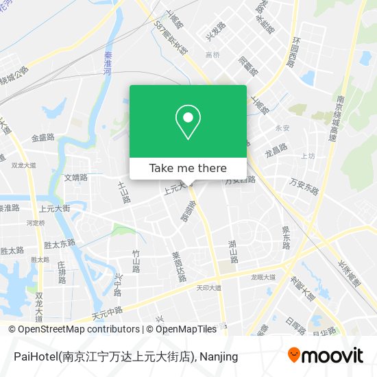 PaiHotel(南京江宁万达上元大街店) map