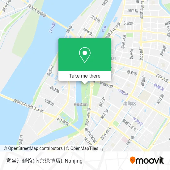 宽坐河鲜馆(南京绿博店) map