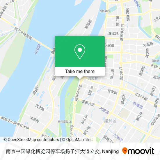 南京中国绿化博览园停车场扬子江大道立交 map