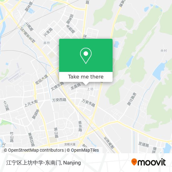 江宁区上坊中学-东南门 map