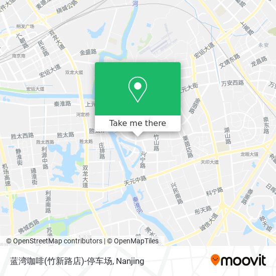 蓝湾咖啡(竹新路店)-停车场 map
