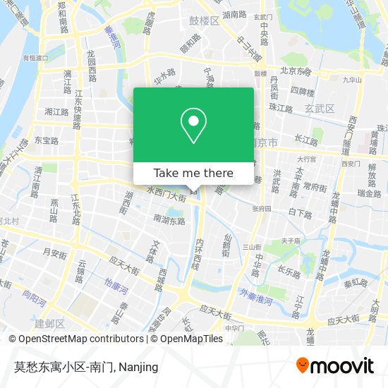 莫愁东寓小区-南门 map