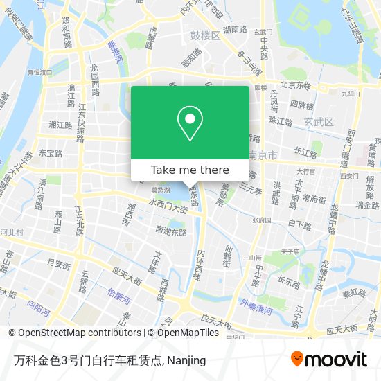 万科金色3号门自行车租赁点 map