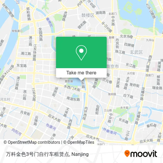 万科金色3号门自行车租赁点 map