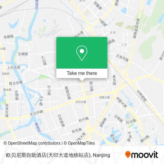 欧贝尼斯自助酒店(天印大道地铁站店) map