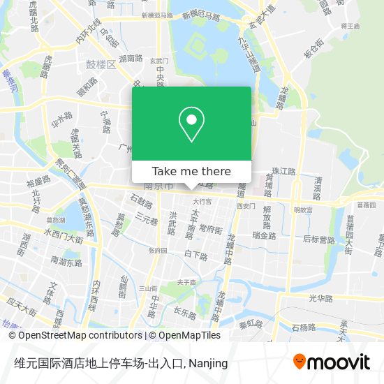 维元国际酒店地上停车场-出入口 map