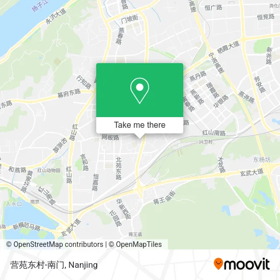 营苑东村-南门 map