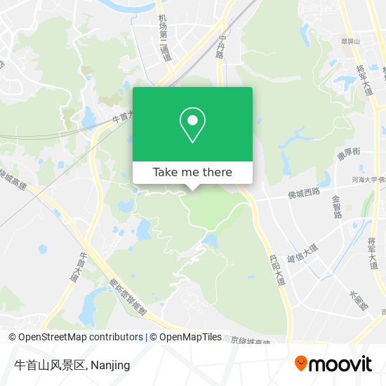 牛首山风景区 map