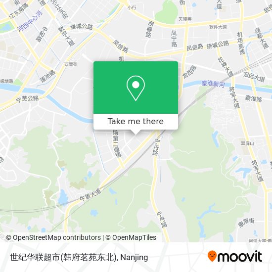 世纪华联超市(韩府茗苑东北) map