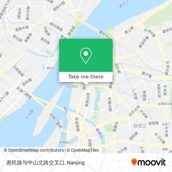 惠民路与中山北路交叉口 map
