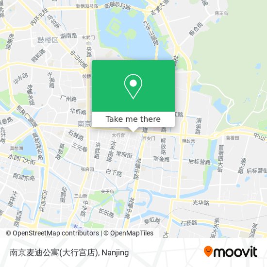 南京麦迪公寓(大行宫店) map