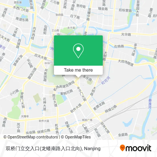 双桥门立交入口(龙蟠南路入口北向) map