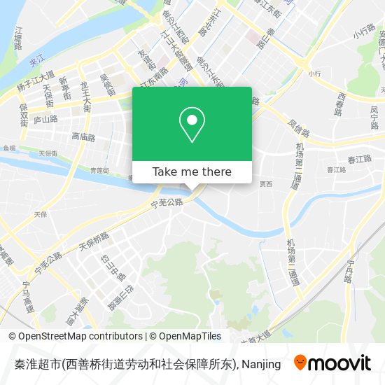 秦淮超市(西善桥街道劳动和社会保障所东) map