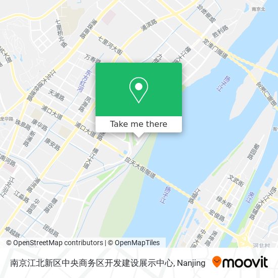 南京江北新区中央商务区开发建设展示中心 map