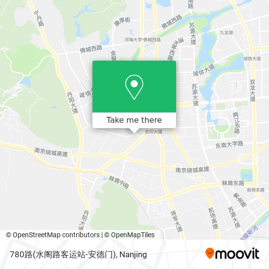 780路(水阁路客运站-安德门) map