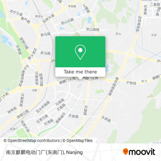 南京麒麟电动门厂(东南门) map