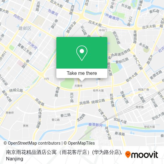 南京雨花精品酒店公寓（雨花客厅店）(华为路分店) map