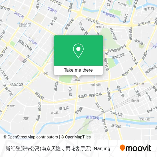 斯维登服务公寓(南京天隆寺雨花客厅店) map