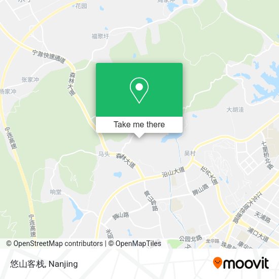 悠山客栈 map