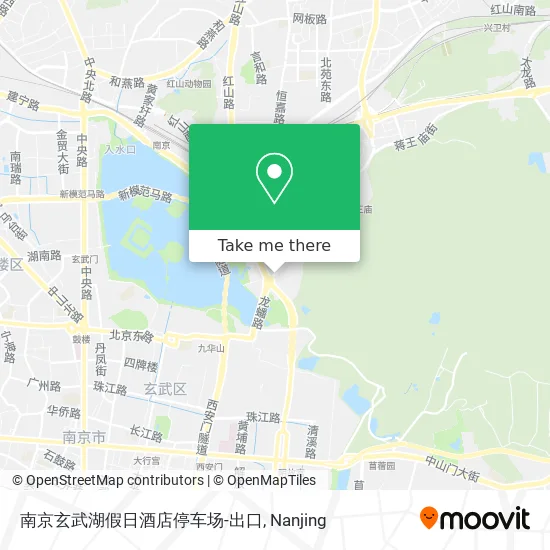 南京玄武湖假日酒店停车场-出口 map