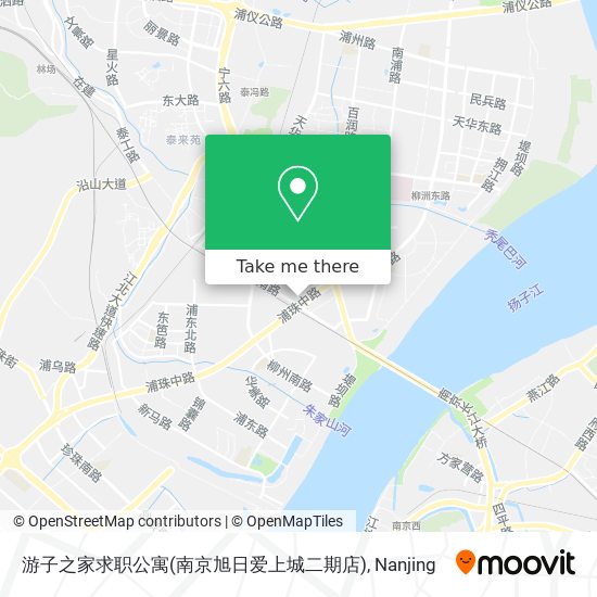 游子之家求职公寓(南京旭日爱上城二期店) map
