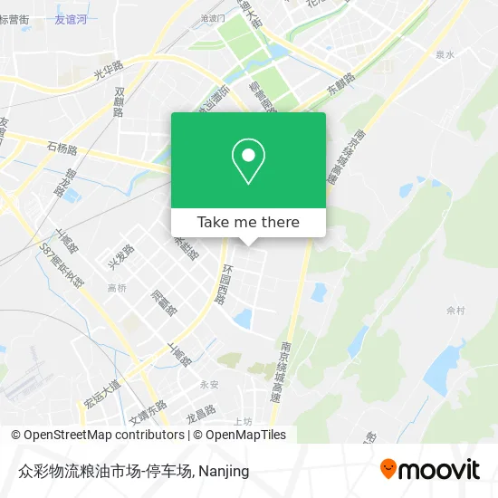众彩物流粮油市场-停车场 map