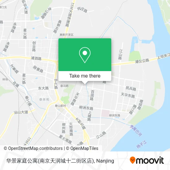 华景家庭公寓(南京天润城十二街区店) map
