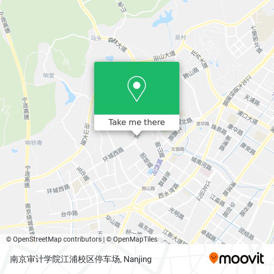 南京审计学院江浦校区停车场 map