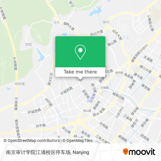 南京审计学院江浦校区停车场 map