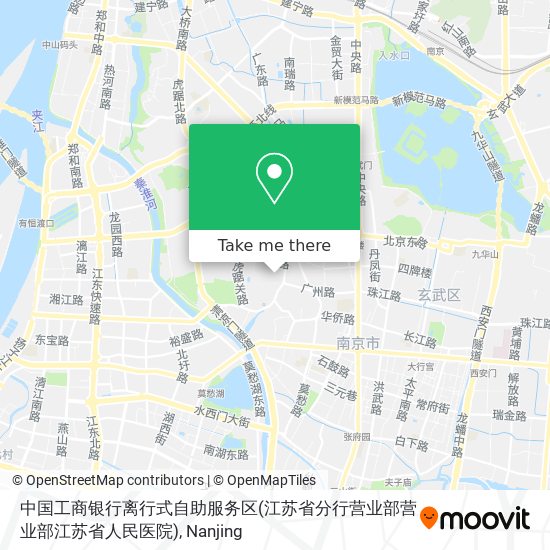 中国工商银行离行式自助服务区(江苏省分行营业部营业部江苏省人民医院) map
