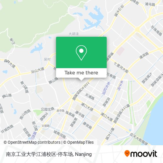 南京工业大学江浦校区-停车场 map