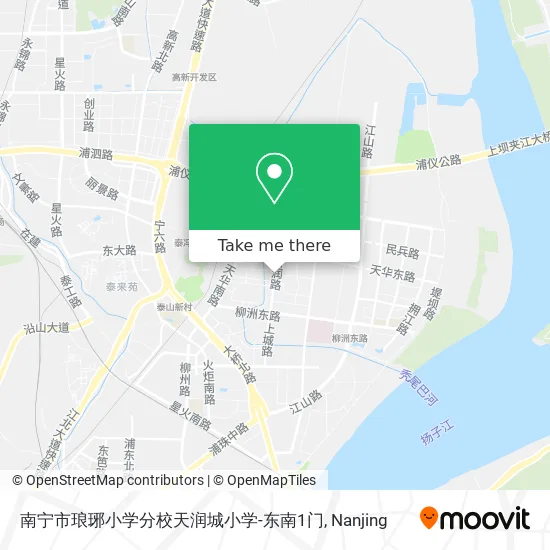 南宁市琅琊小学分校天润城小学-东南1门 map