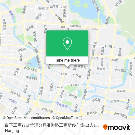 白下工商行政管理分局淮海路工商所停车场-出入口 map